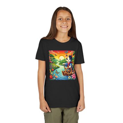 Sailor Kitten’s River Adventure Youth Short Sleeve Tee