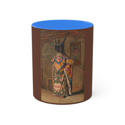 A Buddhist Lama at a Feast at Pemionchi Monastery by Vasily Vereshchagin Colorful Mugs, 11oz