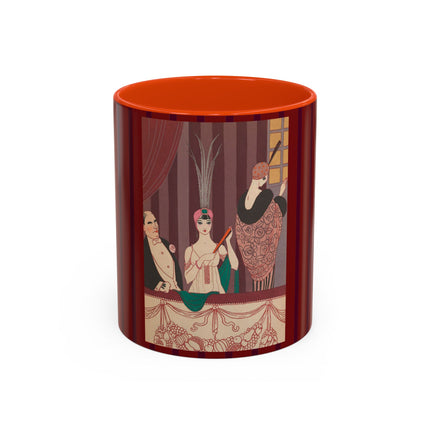 La Loge by George Barbier Colorful Mugs (11oz, 15oz)