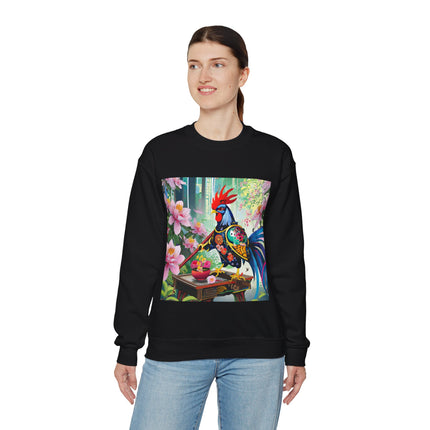 Cyberpunk Rooster Unisex Heavy Blend™ Crewneck Sweatshirt