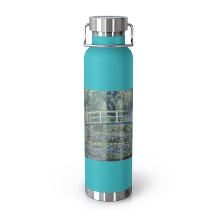 Water Lilies and Japanese Bridge by Claude Monet Copper Vacuum Insulated Bottle, 22oz