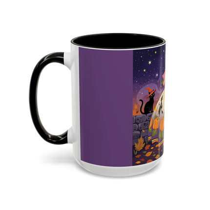 🎃🌙 The Pumpkin Moon Dress Colorful Mug – Whimsical Halloween Fashion