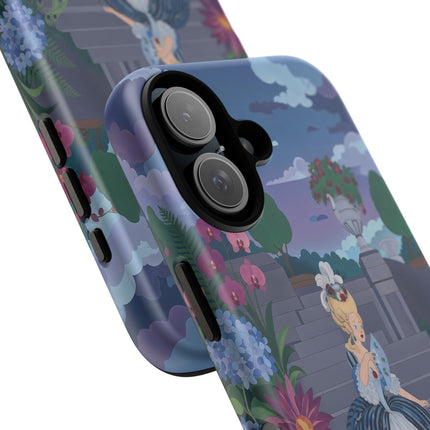 🦚🌸 The Peacock Garden Terrace Phone Case – Art Deco Floral Elegance