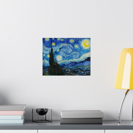 The Starry Night by Vincent Van Gogh Matte Horizontal Posters