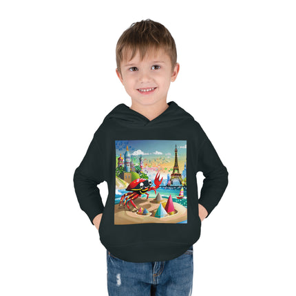 Crab Architect Toddler Pullover Fleece Hoodie