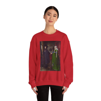 Arnolfini Portrait by Jan Van Eyck Heavy Blend™ Crewneck Sweatshirt