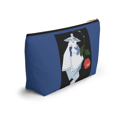 Blue & White Porcelain Geisha Cosmetic Bag – Quiet Elegance & Timeless Grace