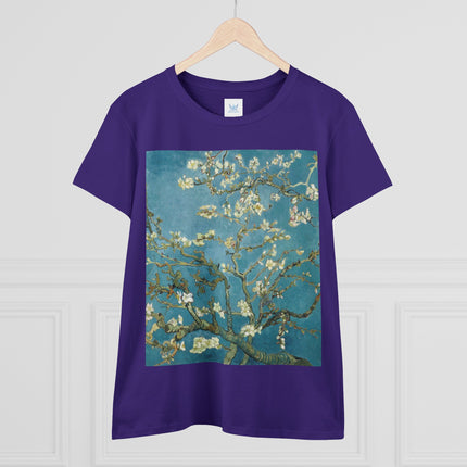 Almond Blossom by Vincent van Gogh Women's Midweight Cotton Tee
