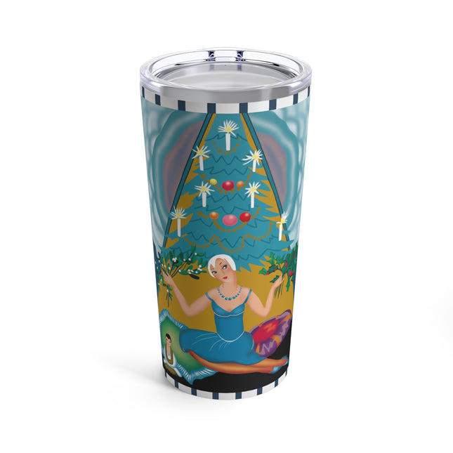 Art Deco Christmas Elegance Tumbler 20oz