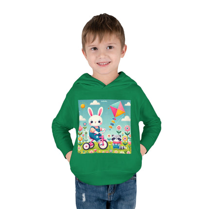 Breezy Meadow Ride Toddler Pullover Fleece Hoodie