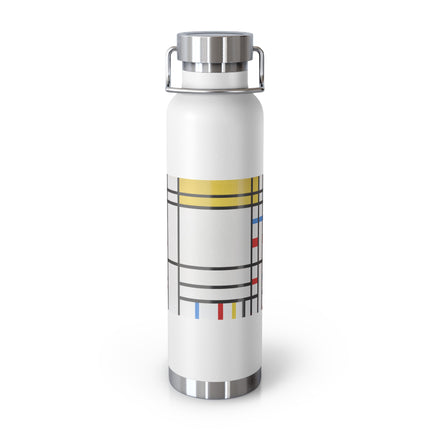 Place de la Concorde by Piet Mondrian Copper Vacuum Insulated Bottle, 22oz