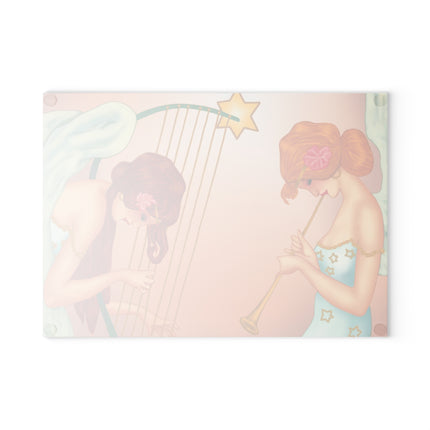 Heavenly Angel Duet Glass Cutting Board