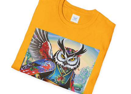 Cyberpunk Samurai Owl Softstyle T-Shirt