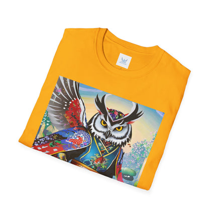 Cyberpunk Samurai Owl Softstyle T-Shirt