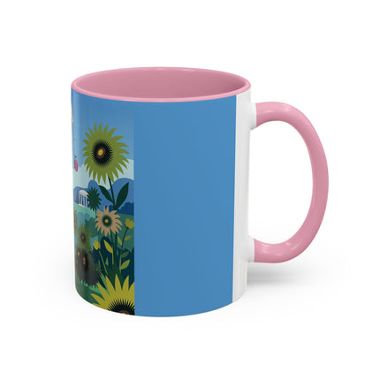 The Secret Language Of Flowers Colorful Mugs – Art Deco Botanical Elegance