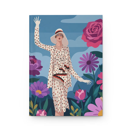 🌹✨ The Lady Of The Modern Garden Hardcover Journal – Art Deco Fashion Illustration