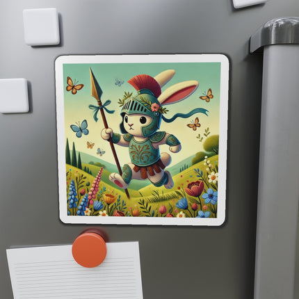 Rabbit Gladiator Die-Cut Magnets (5 Sizes)