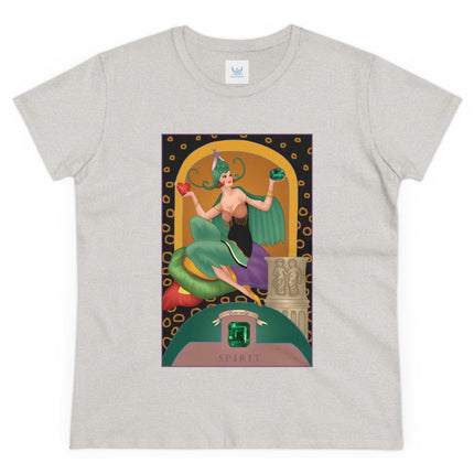 May & Emerald (from the Gem Series) by Sofia Chiostri Women's Midweight Cotton Tee