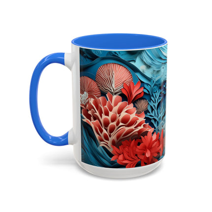Enchanting Underwater Scene Colorful Mugs (11oz, 15oz)