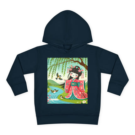 Sparrow Dance Geisha Fairy Toddler Pullover Fleece Hoodie