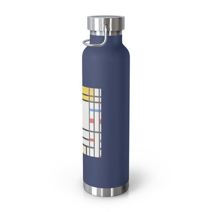 Place de la Concorde by Piet Mondrian Copper Vacuum Insulated Bottle, 22oz
