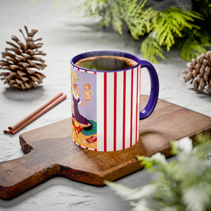 Art Deco Christmas Colorful Mugs (11oz, 15oz)