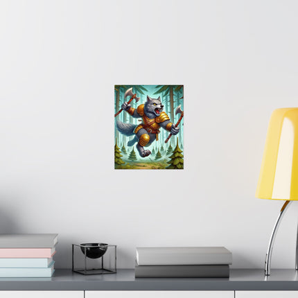 🐾⚔️ Wolverine Vanguard Matte Vertical Poster – Courage, Power & Untamed Adventure