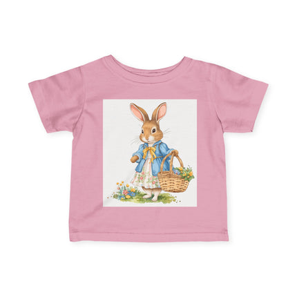 🐰🌼 The Little Spring Bunny Infant Fine Jersey Tee – Whimsical Woodland Charm