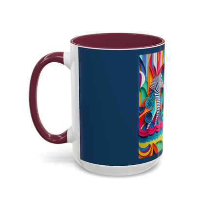 Surfing Zebra Colorful Mugs (11oz, 15oz)