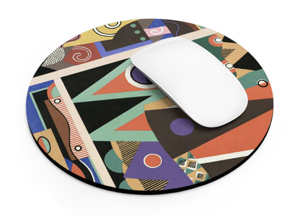 Collection decors et couleurs Pl.03 by Georges Valmiers Mouse Pad, Round and Rectangle