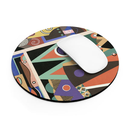 Collection decors et couleurs Pl.03 by Georges Valmiers Mouse Pad, Round and Rectangle