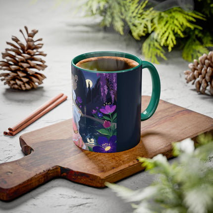The Moonlit Garden Serenade Colorful Mugs – Art Deco Musical Elegance