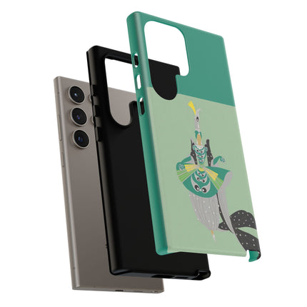 Peacock Dancer Phone Case – Opulent Glamour & Theatrical Elegance