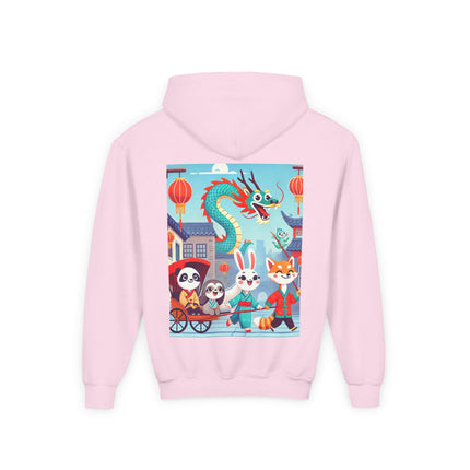 The Little Dragon and Friends Youth Hooded Sweatshirt – Friendship, Adventure & Storybook Charm