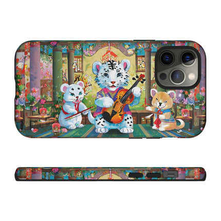 Melodies of the Snow Lion Cub Phone Cases
