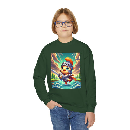 Valiant Duck Youth Crewneck Sweatshirt – Courage, Adventure & Heroic Fun