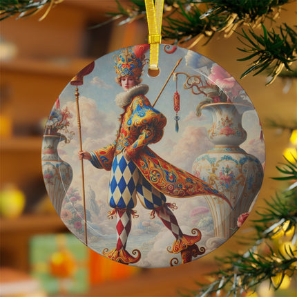The Ornamental Jester Glass Ornament