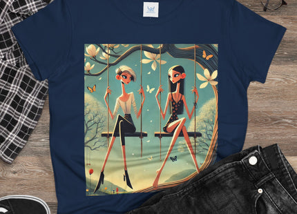 Whispers on the Spring Swing Cotton Tee