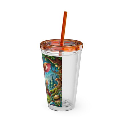 Fawn Defender Sunsplash Tumbler with Straw, 16oz