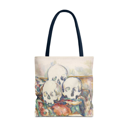 The Three Skulls by Paul Cézanne Tote Bag (AOP)