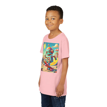 Skate Park Robot Youth Short Sleeve Tee