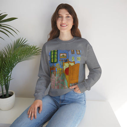 The Bedroom by Vincent van Gogh Heavy Blend™ Crewneck Sweatshirt