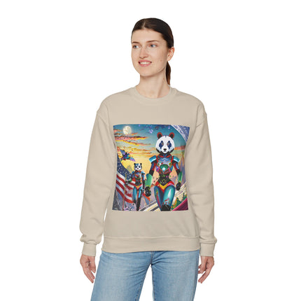 Cyber Punk Robots Unisex Heavy Blend™ Crewneck Sweatshirt