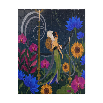 🌙🕯️ The Lady Of The Midnight Garden Puzzle – Art Deco Nocturne