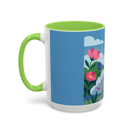 Garden Of New Beginnings Colorful Mugs – Art Deco Floral Elegance