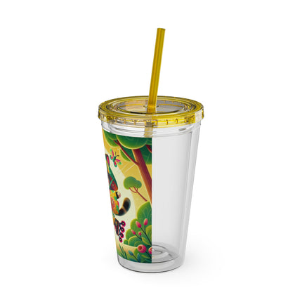 Firefly Dance on Wheels Sunsplash Tumbler with Straw, 16oz