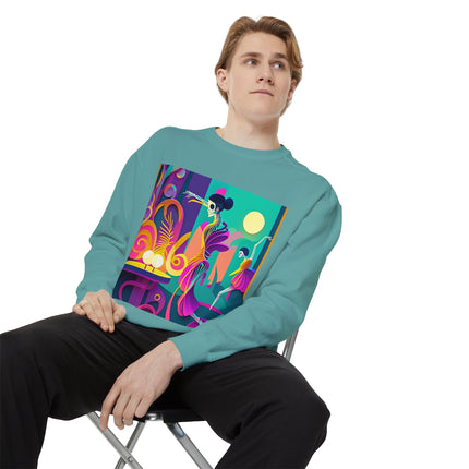 Dance of the Skeleton Ballerinas Unisex Garment-Dyed Sweatshirt