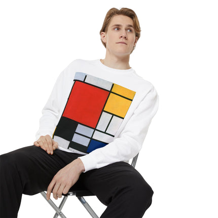 Composition with Red, Yellow, Blue, and Black by Piet Mondrian Garment-Dyed Sweatshirt