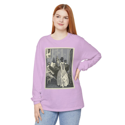 Piano et chant by Fernand Siméon Garment-dyed Long Sleeve T-Shirt