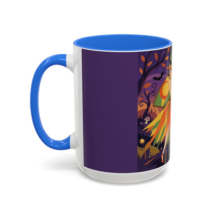 🎃🧙 The Witch Of Jack-O'-Lantern Hollow Colorful Mug – Whimsical Halloween Charm